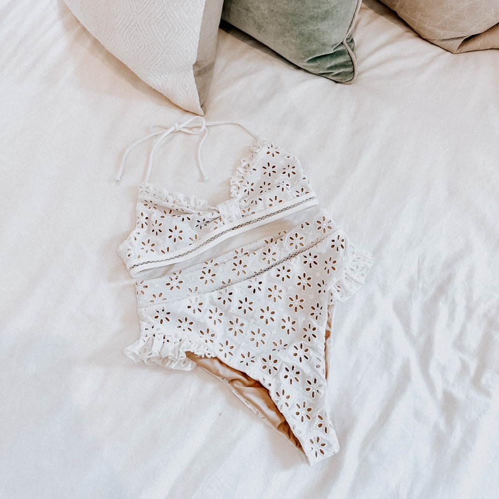 Tularosa Zenia Eyelet Bikini Set - brand new